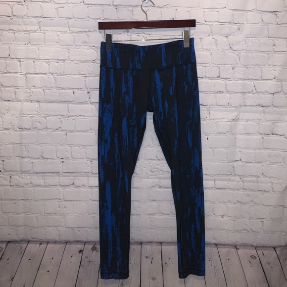 90 Degree By Reflex Pants - 90 Degree by Reflex Black & Blue leggings size S